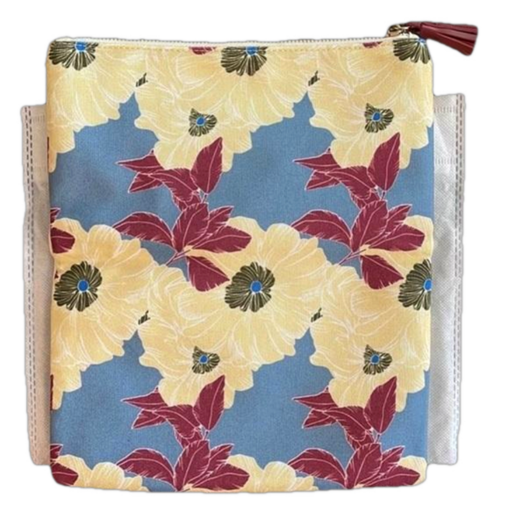 Rachel Pally Floral Canvas Reversible Fold Over Clutch Handbag